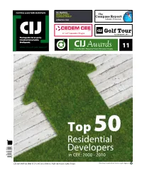 Residential Developers in CEE: 2000 - 2010