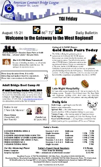 The Gateway to the West Regional!