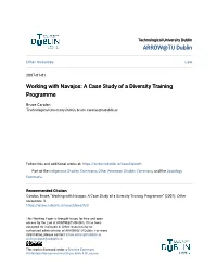 Working with Navajos: a Case Study of a Diversity Training Programme