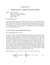 Chapter 12 Three-Phase Controlled Rectifiers ∫
