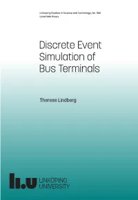 Discrete Event Simulation of Bus Terminals