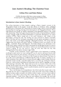 Jane Austen's Reading