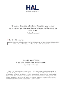 Troubles Digestifs a L'effort