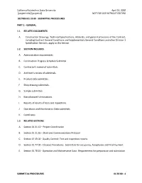 01-33-00 Submittal Procedures