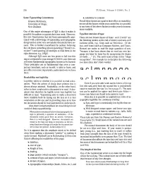 236 Tugboat, Volume 9 (1988), No. 3 Some Typesetting Conventions