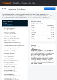 66 Bus Time Schedule & Line Route