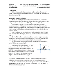 Sine and Cosine Functions and Their Derivatives