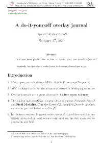 A Do-It-Yourself Overlay Journal