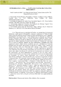 EUPHORBIACEAE A. JUSS. Ss NATIVAS DO VALE