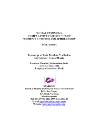 INDIA Transcript of Lata Pratibha Madhuka