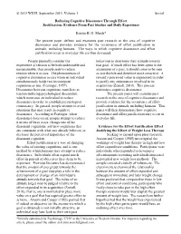 Reducing Cognitive Dissonance Through Effort Justification: Evidence from Past Studies and Daily Experience