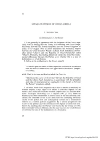 SEPARATE OPINION of JUDGE AJIBOLA (I