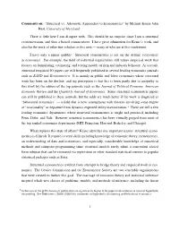“Structural Vs. Atheoretic Approaches to Econometrics” by Michael Keane John Rust, University of Maryland