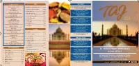 Taj Takeaway Menu 6Pp A5 Layout 1 21/10/2020 14:17 Page 1