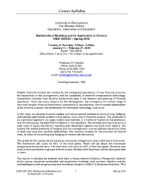 Course Syllabus