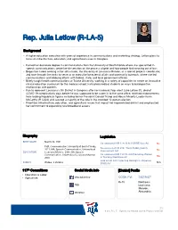 Rep. Julia Letlow (R-LA-5) E