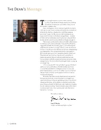 The Dean's Message