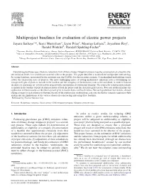 Multiproject Baselines for Evaluation of Electric Power Projects