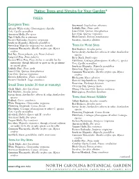 Native Trees and Shrubs for Your Garden*