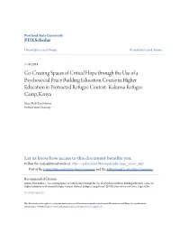 Co-Creating Spaces of Critical Hope Through the Use of a Psychosocial