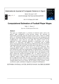Computational Estimation of Football Player Wages