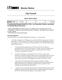 Member Motion City Council MM47.10