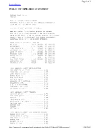 Public Information Statement