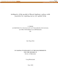 Arithmetic of the Moduli of Fibered Algebraic Surfaces with Heuristics for Counting Curves Over Global Fields