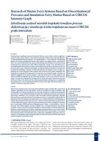 Research of Marine Ferry Systems Based on Discretization Pf