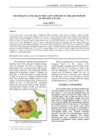 Changes in Land Use in the Last Century in the South Part of Moldova Plain