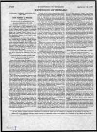 Extensions of Remarks Hon.Robertj.Mrazek