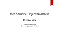 Injection Attacks