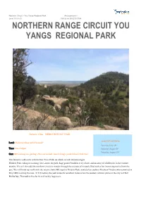 Northern Range Circuit You Yangs Regional Park