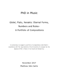 Phd in Music