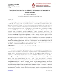 Exploiting Underutilised Waste Heat to Generate Environmental Friendly