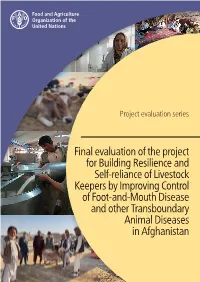 Final Evaluation of the Project for Building Resilience and Self