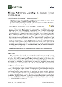 Physical Activity and Diet Shape the Immune System During Aging