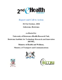 Report and Call to Action