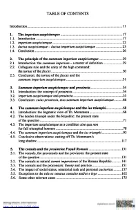 Table of Contents