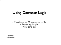 Using Common Logic