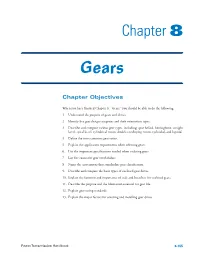 Chapter 8 Gears