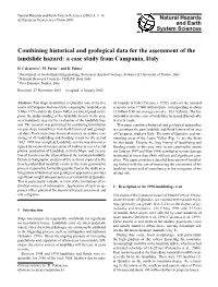 Combining Historical and Geological Data for the Assessment of the Landslide Hazard: a Case Study from Campania, Italy