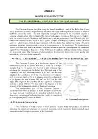 Evaluation of the Condition of the Kurshiu Marios Lagoon