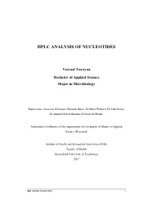 Hplc Analysis of Nucleotides