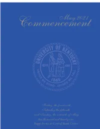 May 2021 Commencement Program