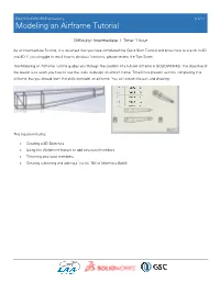 Modeling an Airframe Tutorial