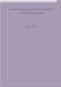 Annual Monitoring Report 2008/09 DATA APPENDIX