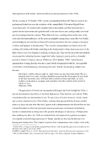 Blurring Fiction with Reality: American Television and Consumerism in the 1950S
