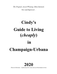 Cindy's Helpful Hints