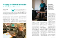Designing New Musical Instruments, the Artist Engineer Collaboration